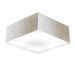 Plafon Quadrado Md-3050 Cúpula em Tecido 12/40x40cm Linho Bege - Bivolt