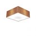 Plafon Quadrado Md-3050 Cúpula em Tecido 12/40x40cm Palha - Bivolt