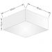 Plafon Quadrado Md-3052 Cúpula em Tecido 15/60x60cm Rústico Bege - Bivolt