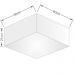 Plafon Quadrado Md-3053 Cúpula em Tecido 21/60x60cm Rústico Bege - Bivolt