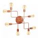 Plafon Retro Vintage Industrial Md-9000-6 Cobre 12x62x47cm