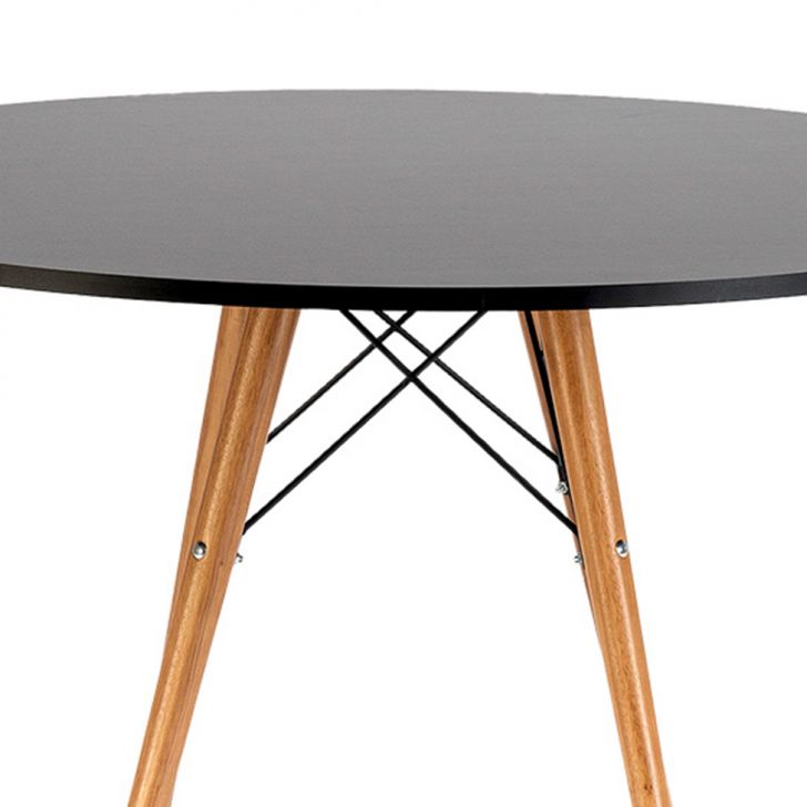 Mesa de Jantar Redonda Bari Cinza 90 cm