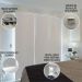 Persiana Painel (1,60Lar. x 2,50Alt.) Tecido Blackout - Cinza
