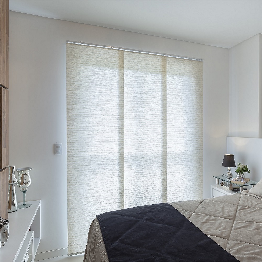 Persiana Painel (2,00Lar. x 2,50Alt.) Tecido Translucido Bege