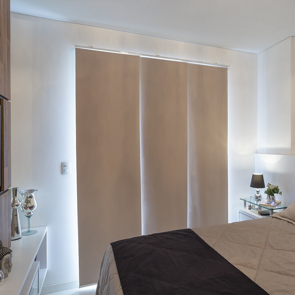Persiana Painel (2,20Lar. x 1,80Alt.) Tecido Blackout - Marrom