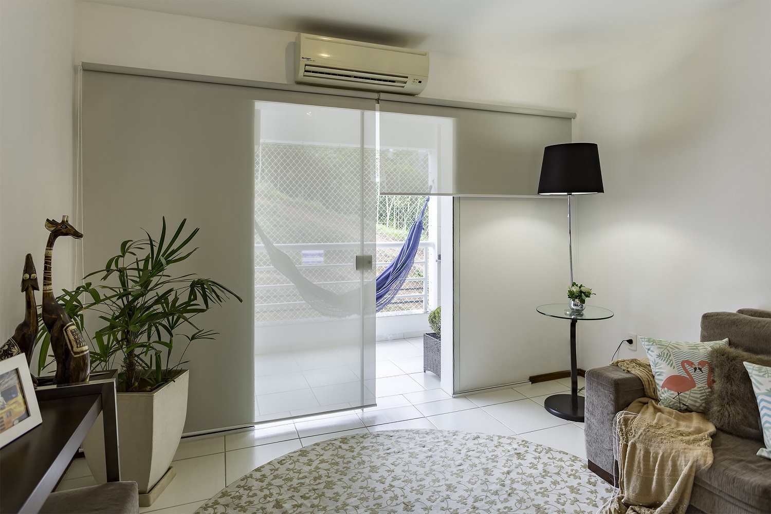 Persiana Rolo (1,20Lar. x 2,25Alt.) Tecido Solar Screen Cinza
