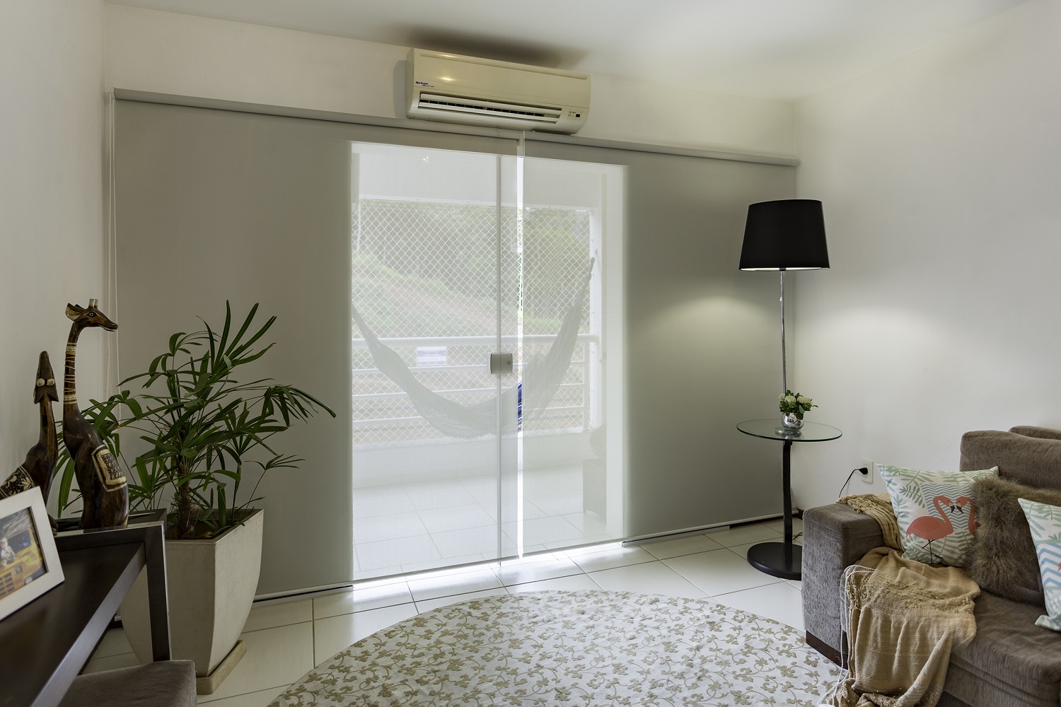 Persiana Rolo (1,80Lar. x 2,25Alt.) Tecido Solar Screen Cinza