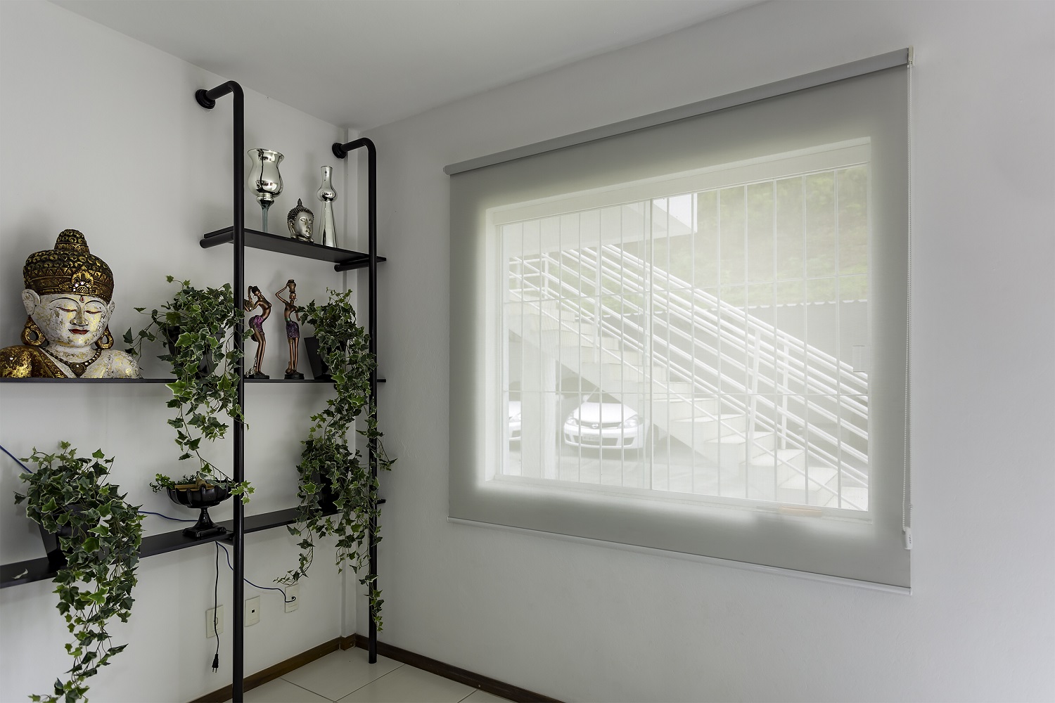 Persiana Rolo (2,00Lar. x 1,50Alt.) Tecido Solar Screen Cinza