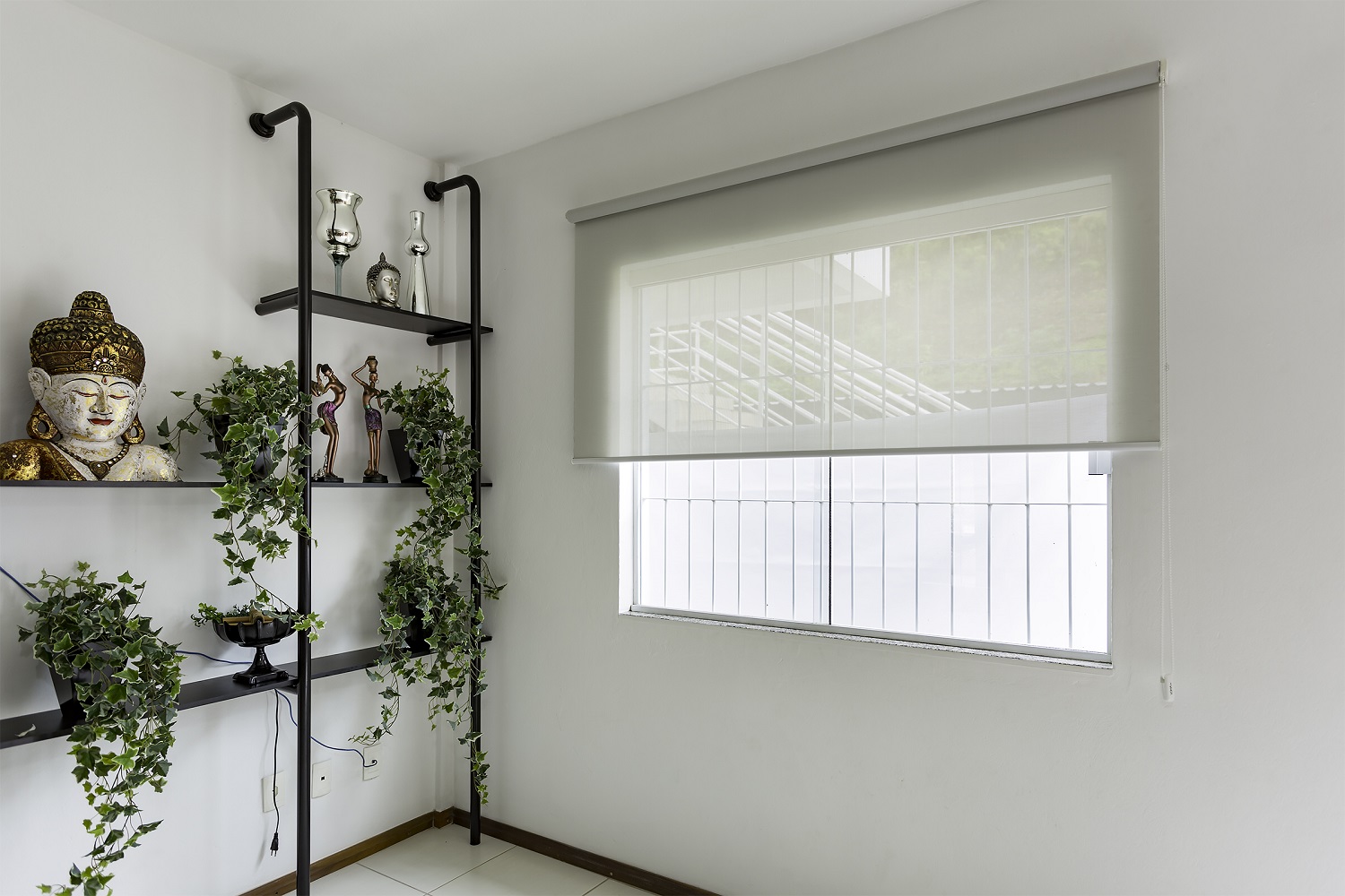 Persiana Rolo (2,00Lar. x 1,50Alt.) Tecido Solar Screen Cinza