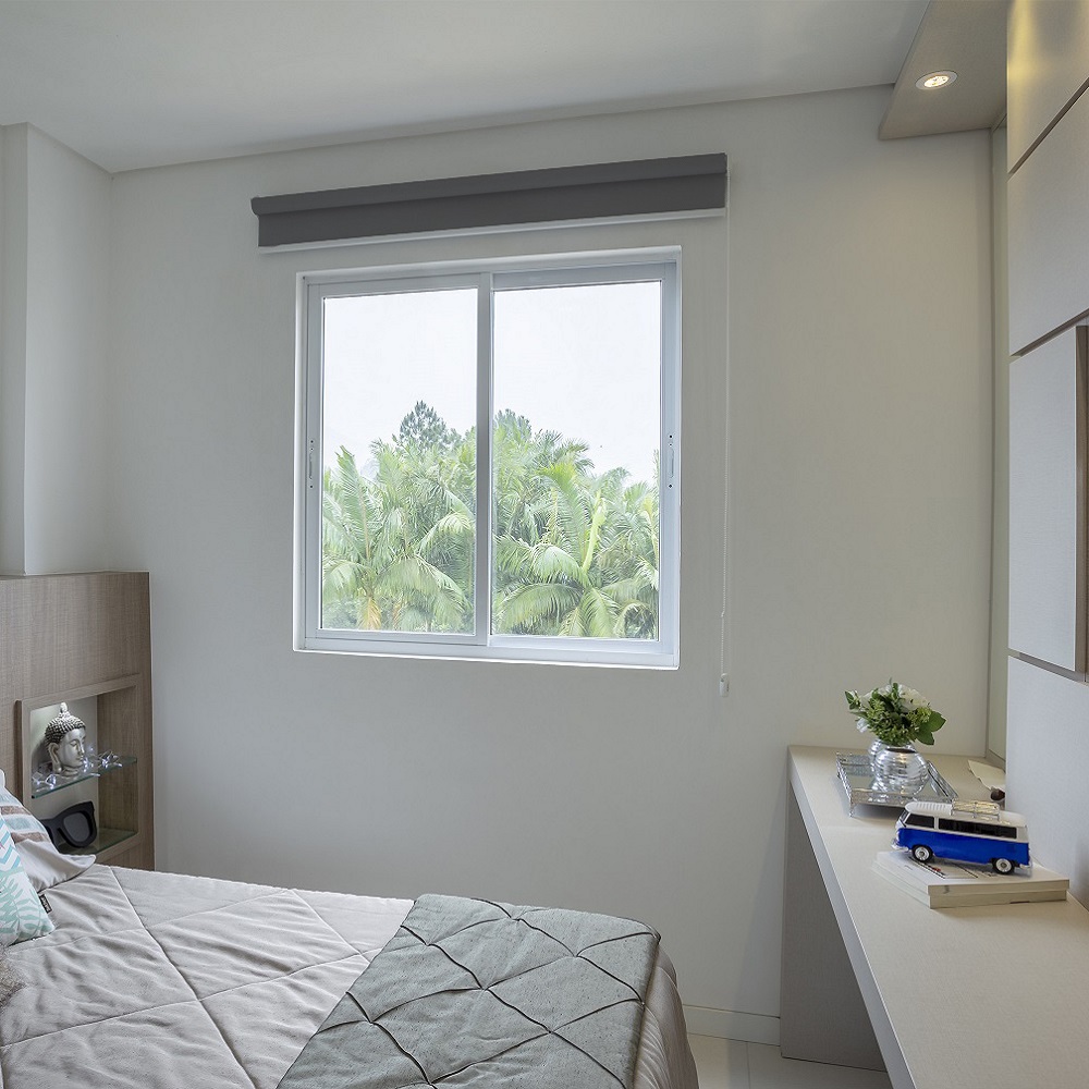 Persiana Rolo (2,40Lar. x 2,50Alt.) Tela Solar Screen Preto