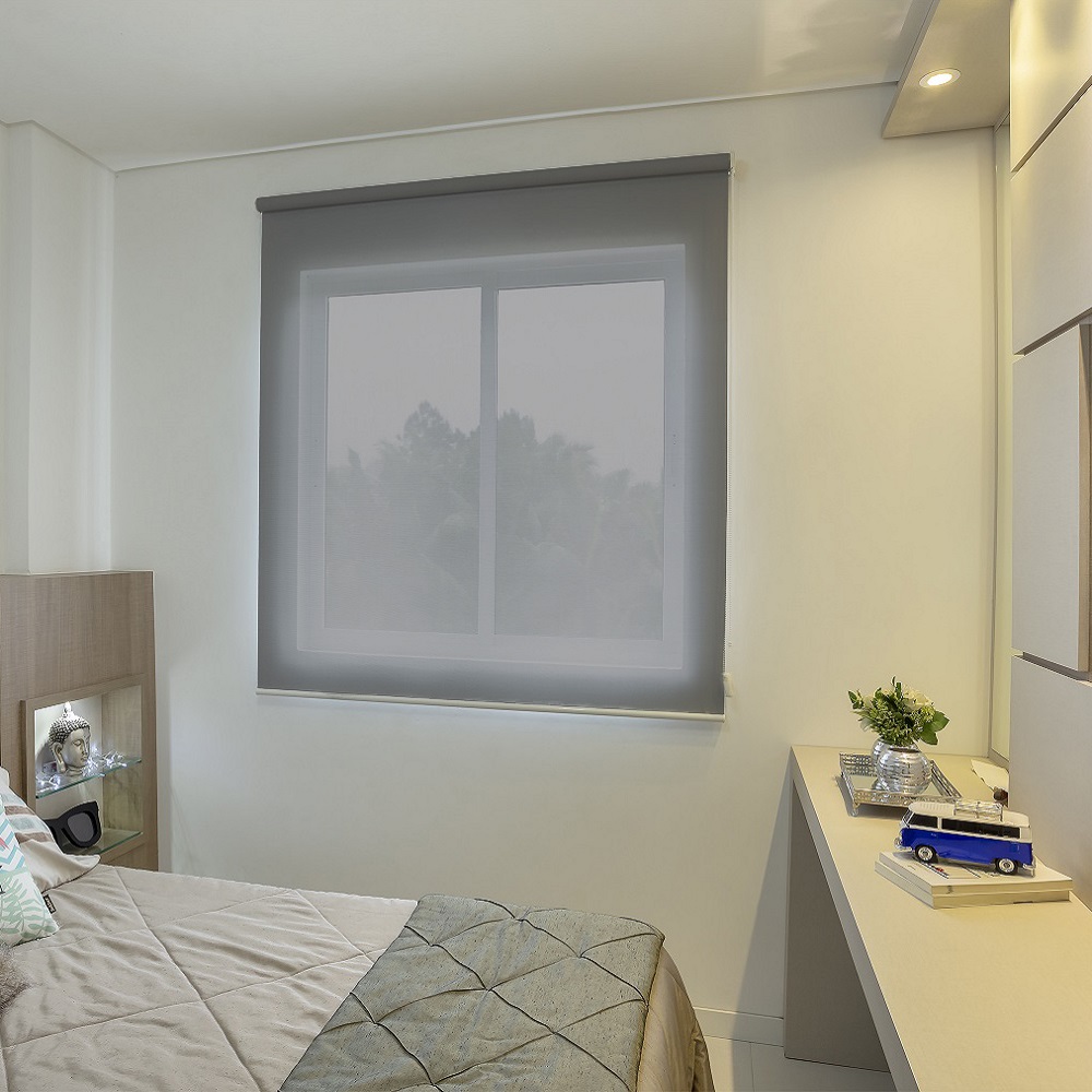 Persiana Rolo (2,60Lar. x 2,25Alt.) Tela Solar Screen Preto