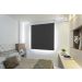 Persiana Romana (1,20Lar. x 1,50Alt.) Tecido Blackout Preto