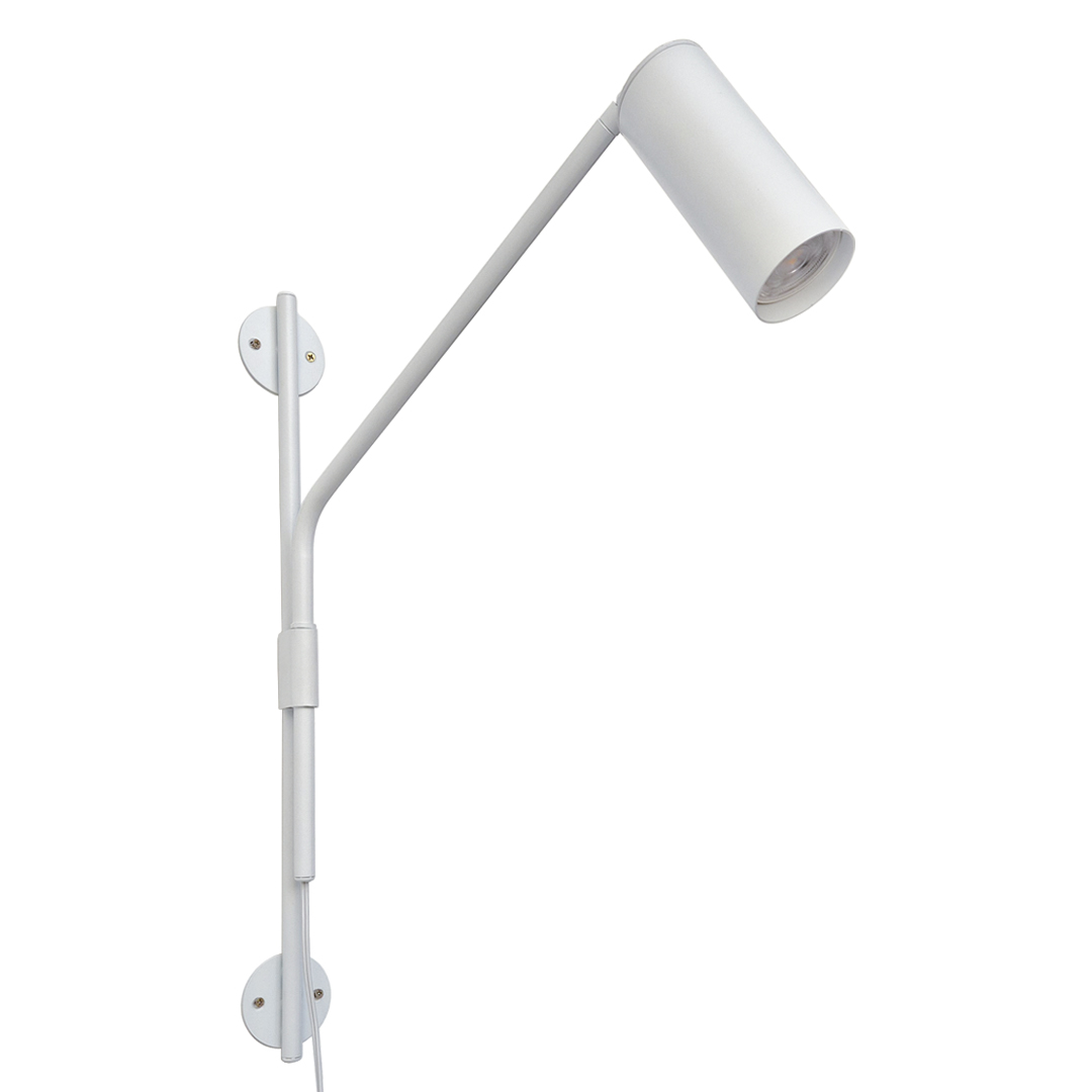 Arandela Articulada Turim Cor Branco Texturizado