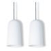 Pendente Copo Max Branco Kit com 2