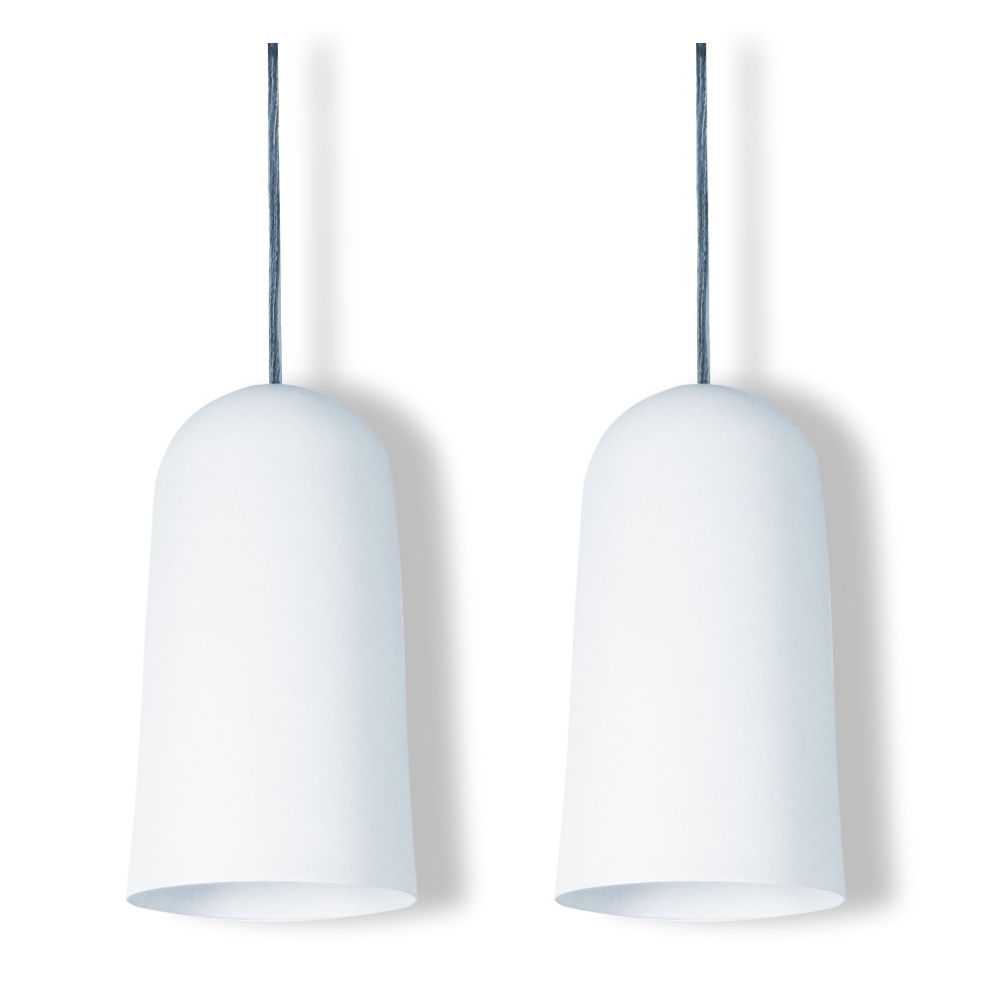 Pendente Copo Max Branco Kit com 2