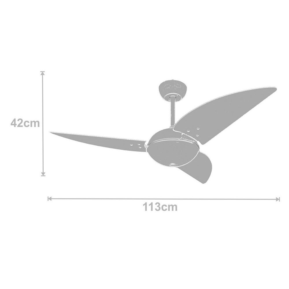 Ventilador Off Clear Tabaco 220V e Controle Remoto