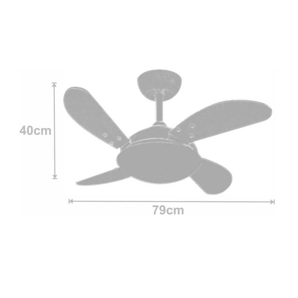 Ventilador Volare Fly Mini Tabaco 220V e Controle Remoto