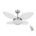 Ventilador Volare Mini Petalo Branco 220V e Controle Remoto