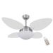 Ventilador Volare Petalo Quad Branco 127V e Controle Remoto
