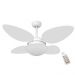 Ventilador Volare Petalo Quad Branco 220V e Controle Remoto