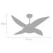 Ventilador Volare Quad Branco 220V e Controle Remoto
