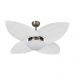 Ventilador de Teto Dormamu Bronze 4 Pás Palmae Branco 127V