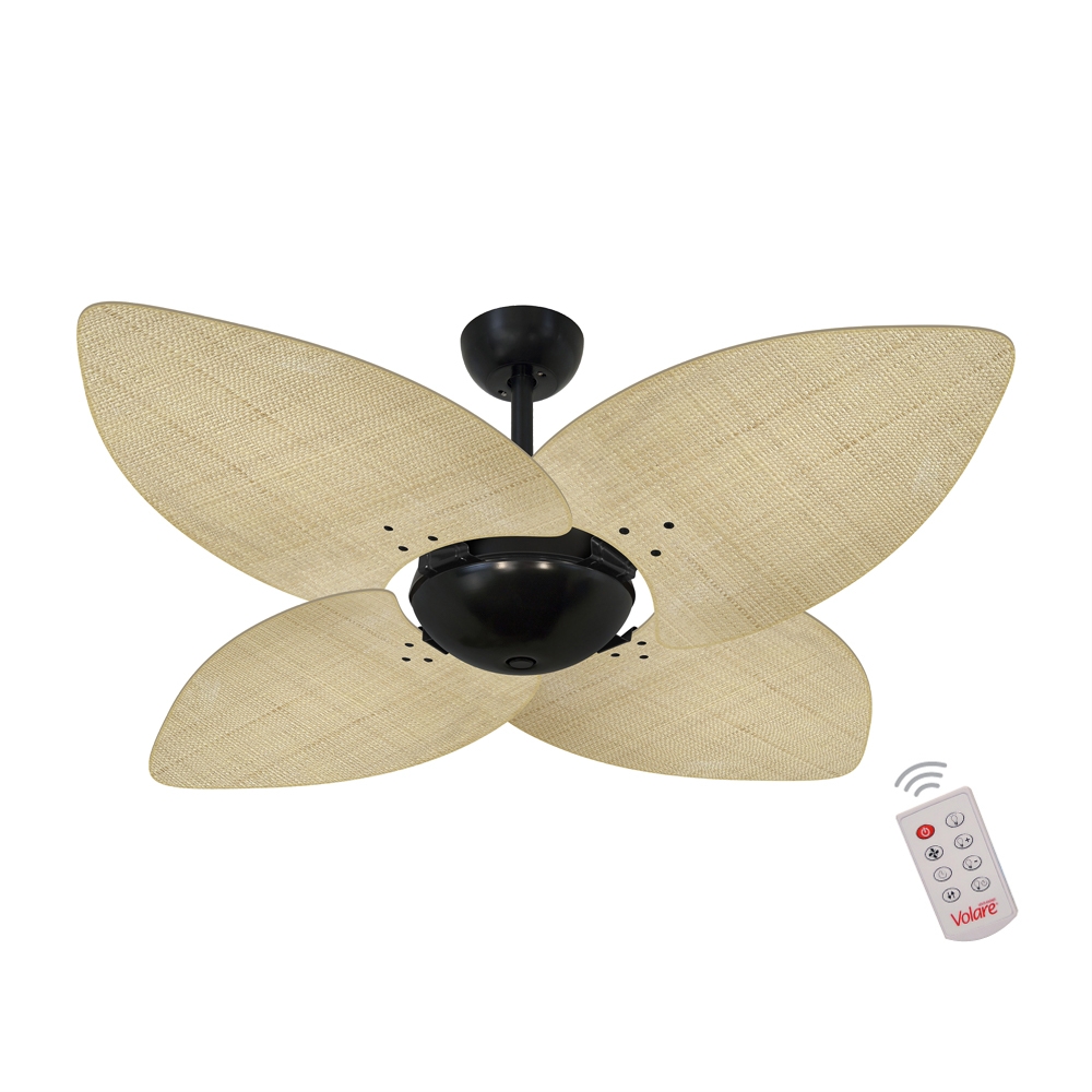 Ventilador de Teto Dormamu Nero Office 4 Pás  127V Controle