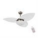 Ventilador de Teto Kovalski Bronze 3 Pás Palmae Branco 220V com Controle