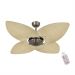 Ventilador de Teto Kovalski Bronze Office 4 Pás Palmae Natural 127V com Controle