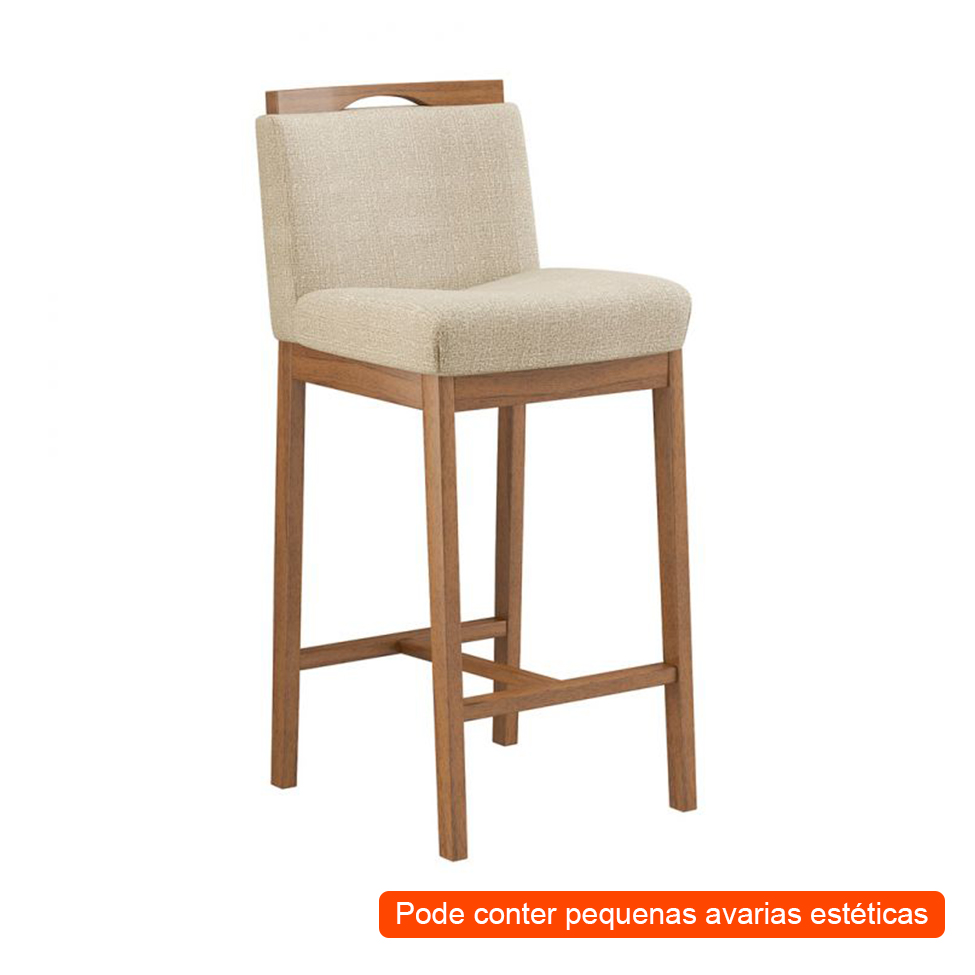 [OUTLET] Banqueta Dani Nogueira e Bege