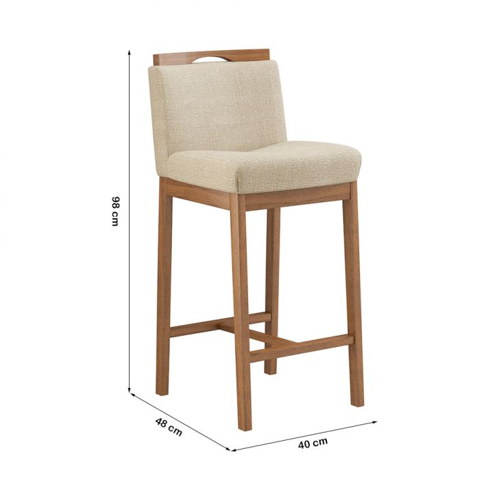[OUTLET] Banqueta Dani Nogueira e Bege