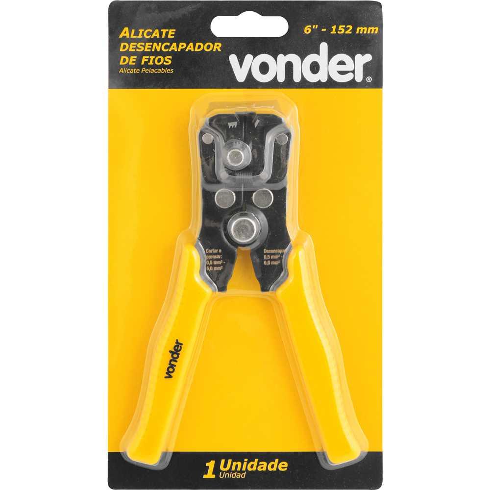 Alicate desencapador de fios 6'' 152 mm VONDER