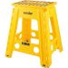 Banqueta plástica dobrável amarela altura 450 mm VONDER