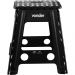 Banqueta plástica dobrável preta altura 450 mm VONDER