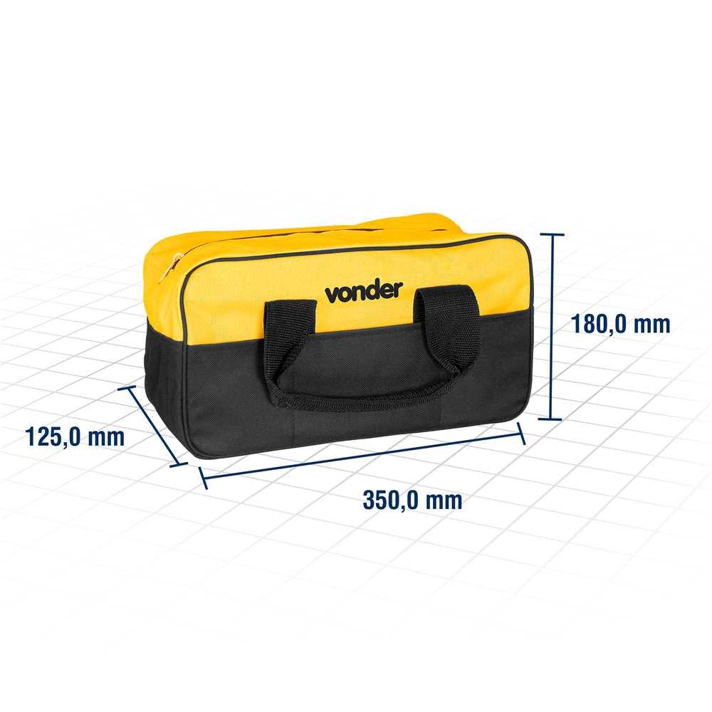 Bolsa em lona para ferramentas 350 cm x 125 cm x 180 cm BL 005 VONDER