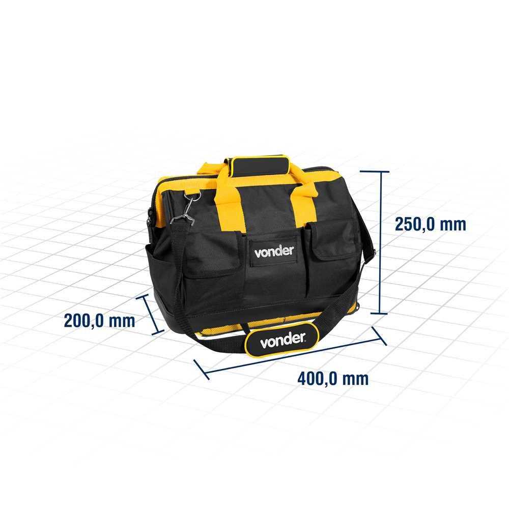 Bolsa em lona para ferramentas 400 cm x 200 cm x 250 cm BL 070 VONDER