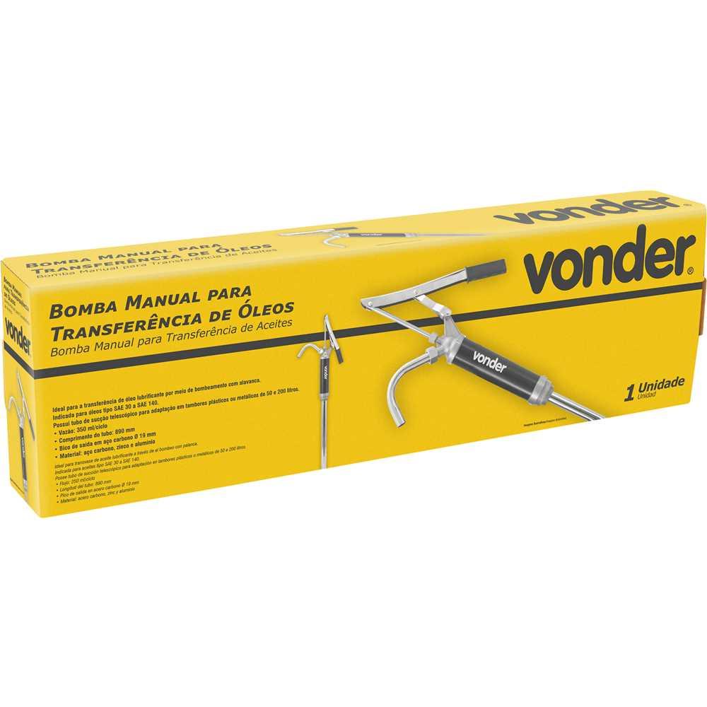 Bomba manual para transferência de óleos 350 ml VONDER