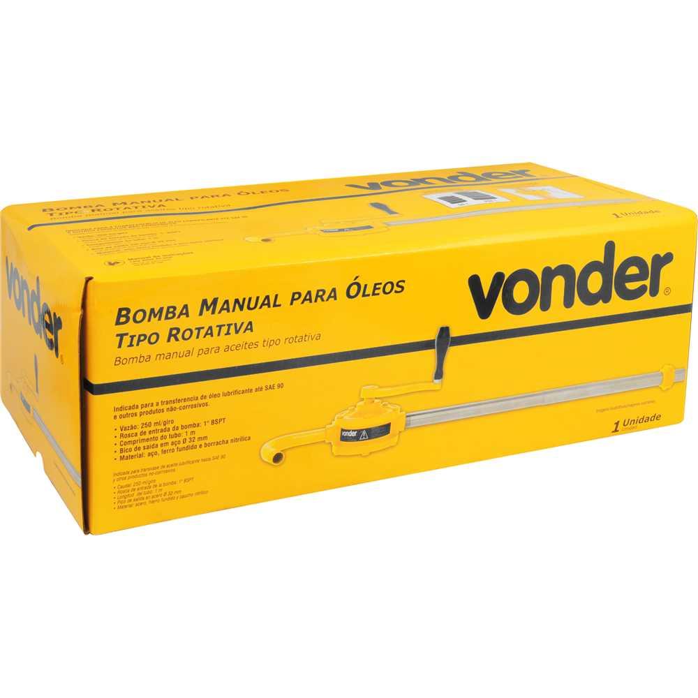 Bomba manual rotativa para transferência de óleos VONDER