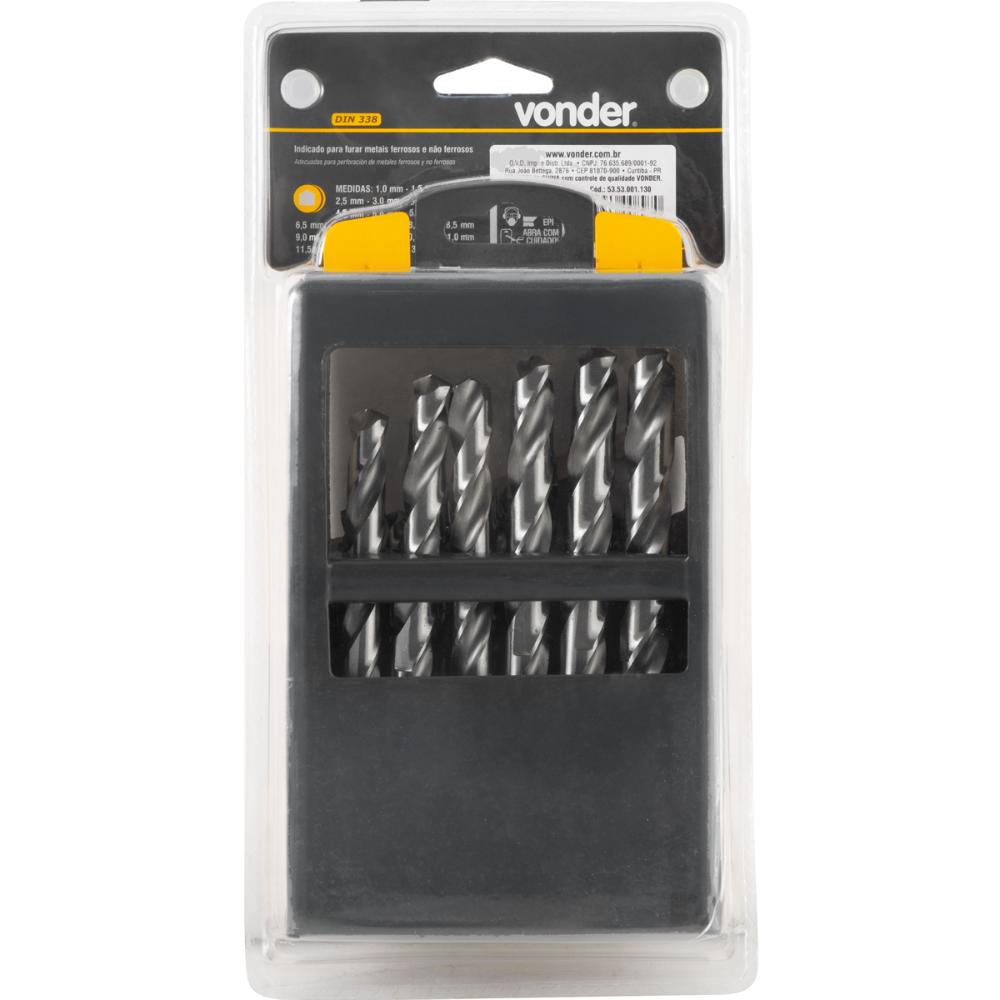 Broca Ar Din 338 Jg 1,0a13mm Vonder
