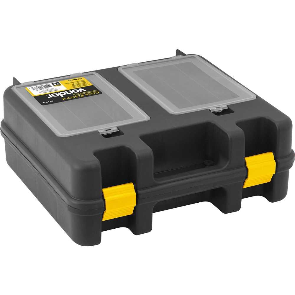 Caixa para ferramentas plástica 34cm x 34cm x 13cm VD 7001 VONDER