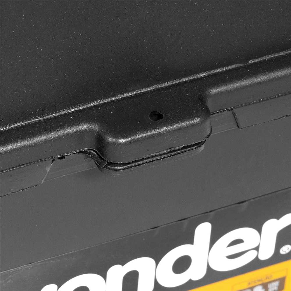 Caixa plástica para ferramentas preta e amarela com 1 bandeja VD 4038 VONDER