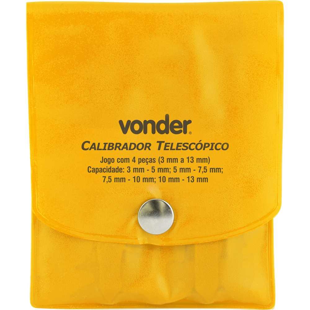 Calibrador telescópico 3 mm a 13 mm jogo com 4 peças VONDER