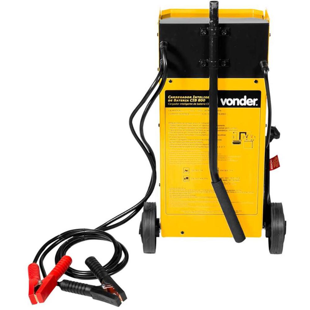 Carregador Inteligente de Bateria Bivolt Vonder CIB 800 Auxiliar de Partida Flutuante