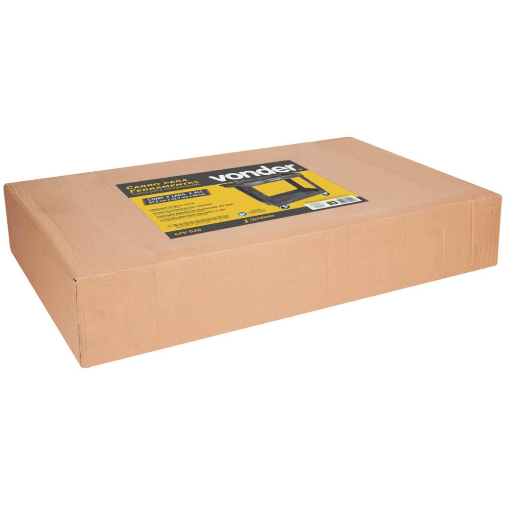 Carrinho Para Transporte De Ferramentas Com 02 Bandejas CFV