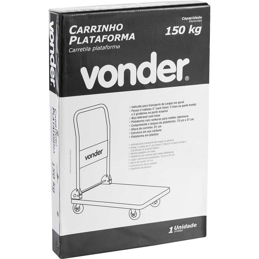 Carrinho plataforma 150 kgf VONDER