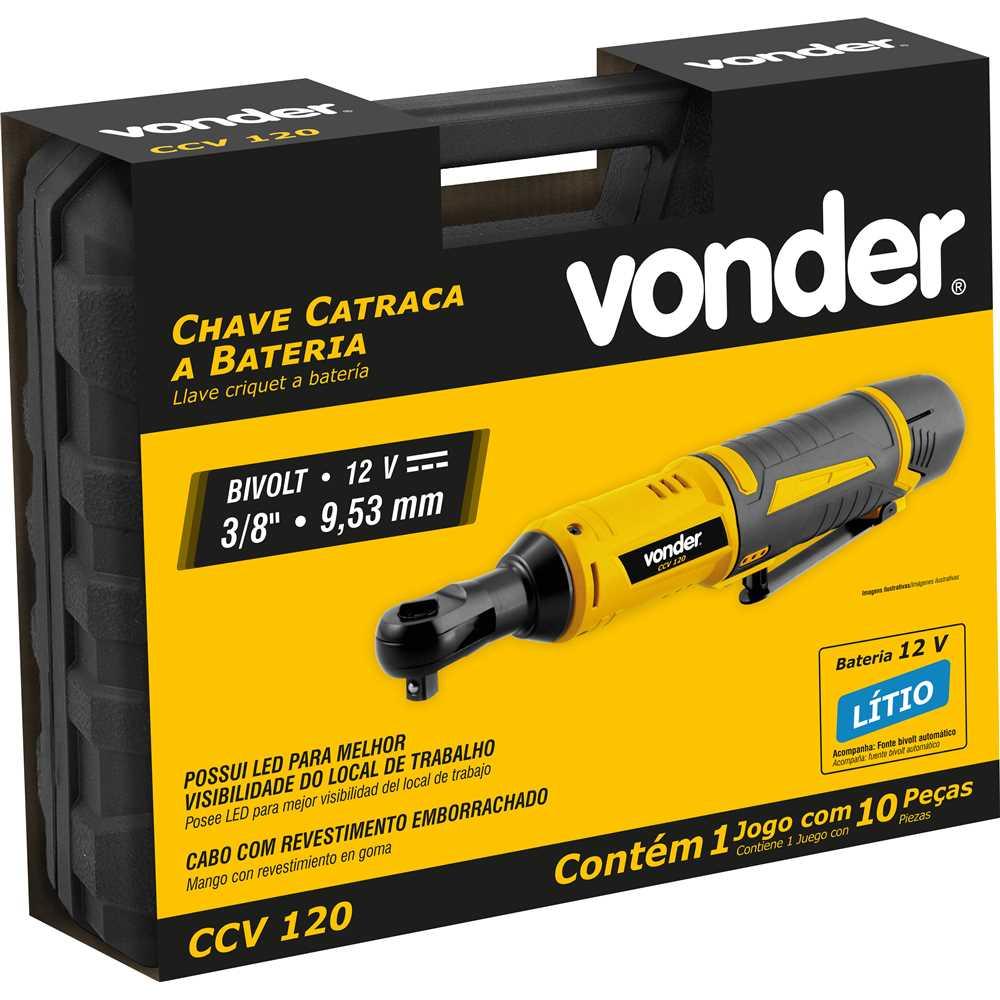 Ch Catraca 3/8" Bat 12,0v Ccv120 Vonder