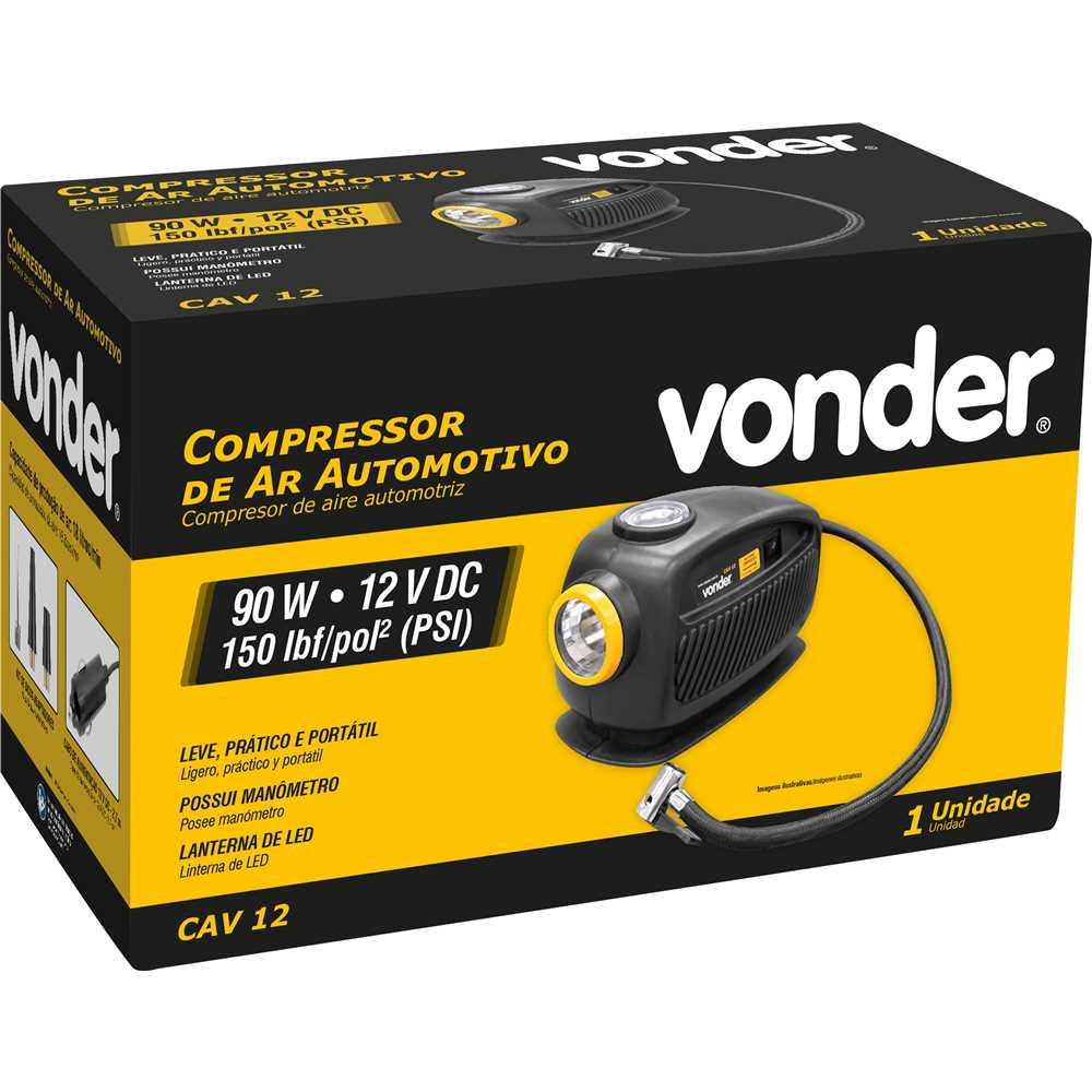 Compressor de ar automotivo CAV 12 12 V VONDER