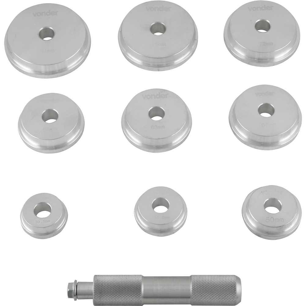 Conjunto para instalação de rolamentos e retentores VONDER
