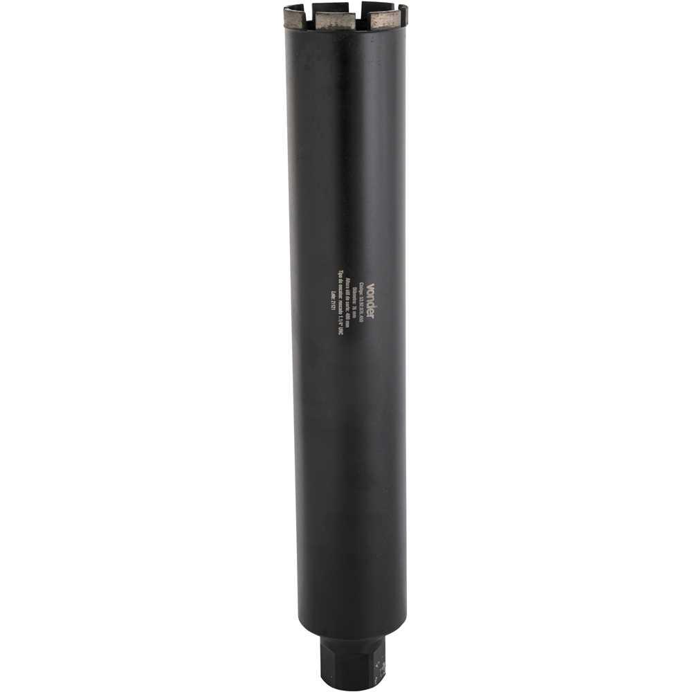 Coroa diamantada 76 mm x 450 mm VONDER