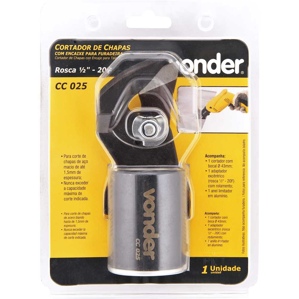 Cortador de chapas CC 025 VONDER